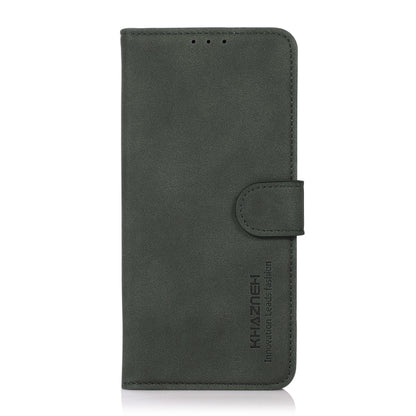 For iPhone 16 Pro Max KHAZNEH Matte Texture Leather Phone Case(Green) - iPhone 16 Pro Max Cases by buy2fix | Online Shopping UK | buy2fix