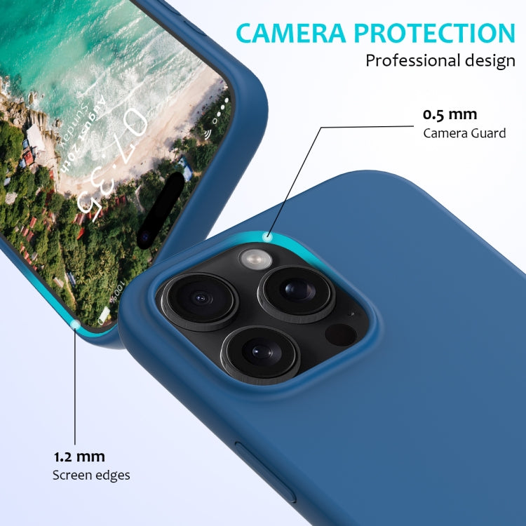 For iPhone 16 Pro Max Solid Color Silicone Phone Case(Cobalt Blue) - More iPhone Cases by buy2fix | Online Shopping UK | buy2fix