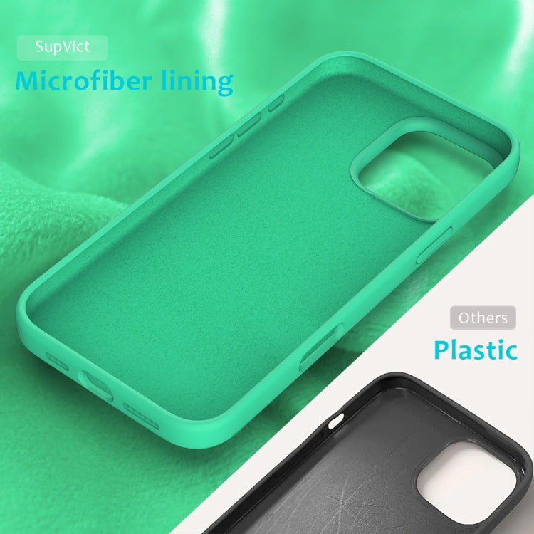 For iPhone 16 Pro Max Solid Color Silicone Phone Case(Green) - More iPhone Cases by buy2fix | Online Shopping UK | buy2fix