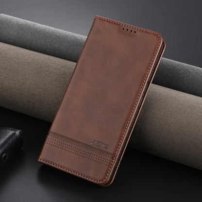 For Xiaomi Redmi K70/K70 Pro AZNS Magnetic Calf Texture Flip Leather Phone Case(Dark Brown) - K70 Pro Cases by AZNS | Online Shopping UK | buy2fix