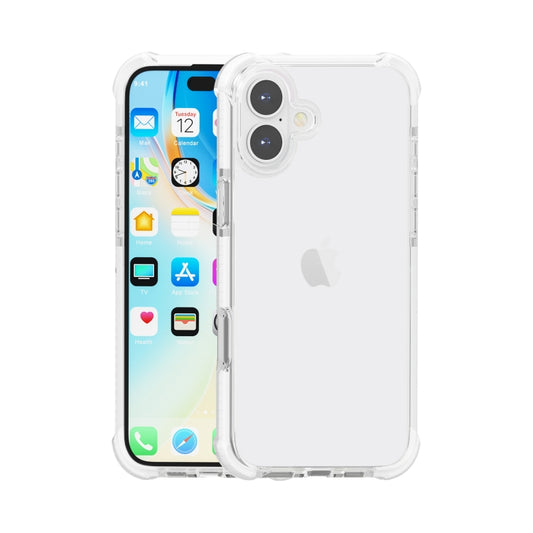 For iPhone 16 Plus Four-corner Shockproof TPU + Acrylic Phone Case(Transparent) - iPhone 16 Plus Cases by buy2fix | Online Shopping UK | buy2fix