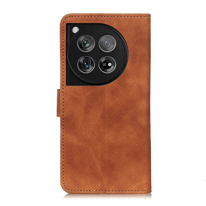 For OnePlus 12 KHAZNEH Retro Texture Leather Phone Case(Brown) - OnePlus Cases by buy2fix | Online Shopping UK | buy2fix