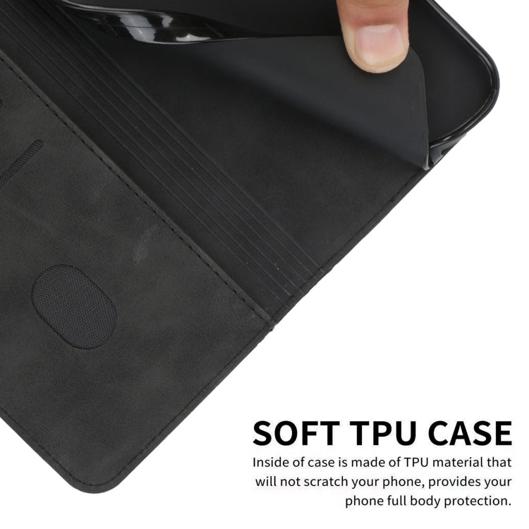 For Xiaomi Redmi 13C Diamond Splicing Skin Feel Magnetic Leather Phone Case(Black) - 13C Cases by buy2fix | Online Shopping UK | buy2fix