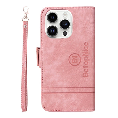 For iPhone 15 Pro Max BETOPNICE Dual-side Buckle Leather Phone Case(Pink) - iPhone 15 Pro Max Cases by BETOPNICE | Online Shopping UK | buy2fix