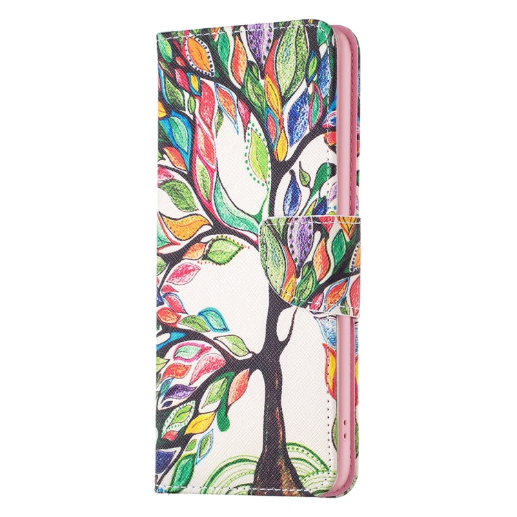 For iPhone 16 Pro Max Colored Drawing Pattern Leather Phone Case(Tree Life) - iPhone 16 Pro Max Cases by buy2fix | Online Shopping UK | buy2fix