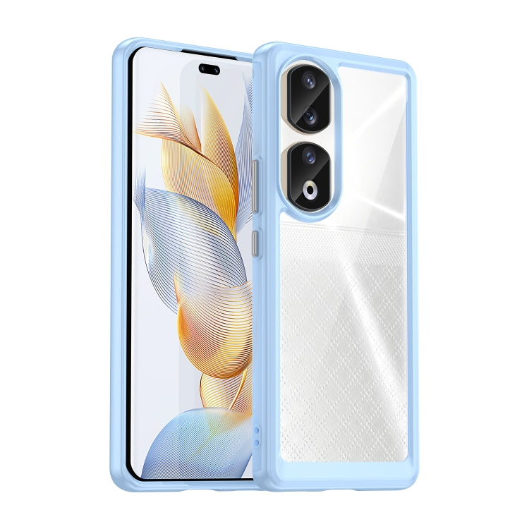 For Honor 80 Pro Colorful Series Acrylic Hybrid TPU Phone Case(Blue) - Honor Cases by buy2fix | Online Shopping UK | buy2fix