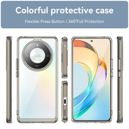 For Honor X50 GT Colorful Series Acrylic Hybrid TPU Phone Case(Transparent Grey) - Honor Cases by buy2fix | Online Shopping UK | buy2fix