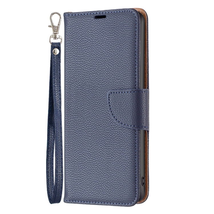 For iPhone 16 Plus Litchi Texture Pure Color Flip Leather Phone Case(Blue) - iPhone 16 Plus Cases by buy2fix | Online Shopping UK | buy2fix