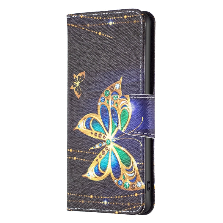 For iPhone 16 Pro Max Colored Drawing Pattern Flip Leather Phone Case(Big Butterfly) - iPhone 16 Pro Max Cases by buy2fix | Online Shopping UK | buy2fix