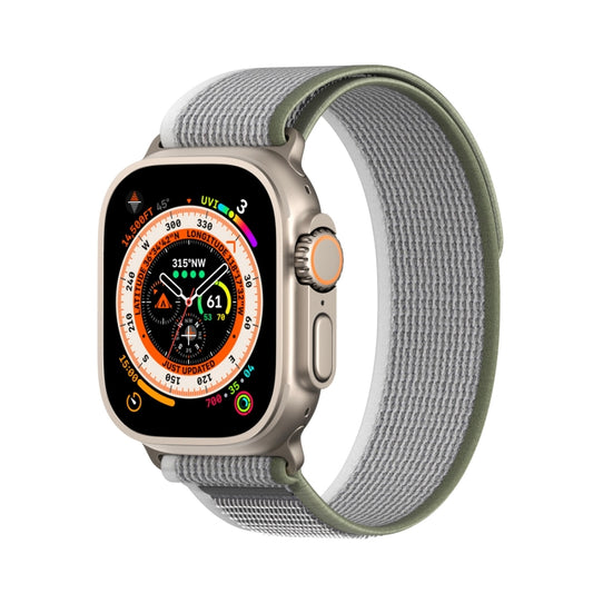 For Apple Watch 2 42mm DUX DUCIS YJ Series Nylon Watch Band(Green Grey) - Watch Bands by DUX DUCIS | Online Shopping UK | buy2fix