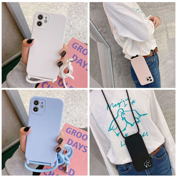 For iPhone 16 Pro Crossbody Lanyard Liquid Silicone Case(White) - iPhone 16 Pro Cases by buy2fix | Online Shopping UK | buy2fix