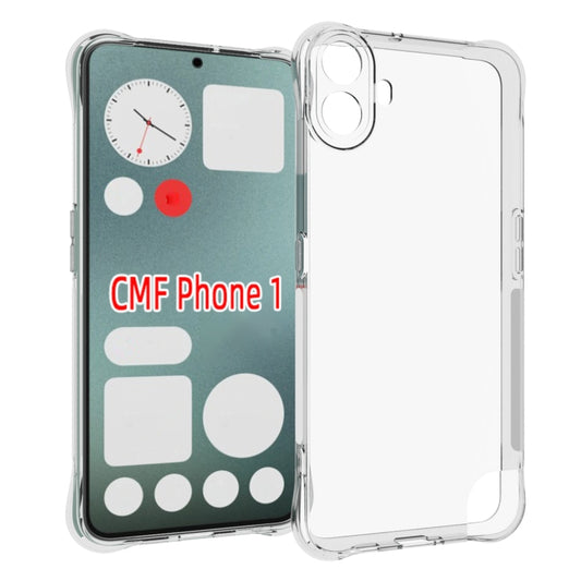 For Nothing CMF Phone 1 Shockproof Non-slip Thickening TPU Phone Case(Transparent) - More Brand by buy2fix | Online Shopping UK | buy2fix