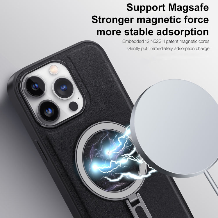 For iPhone 12 Pro Max MagSafe Magnetic Holder Phone Case(Sierra Blue) - iPhone 12 Pro Max Cases by buy2fix | Online Shopping UK | buy2fix