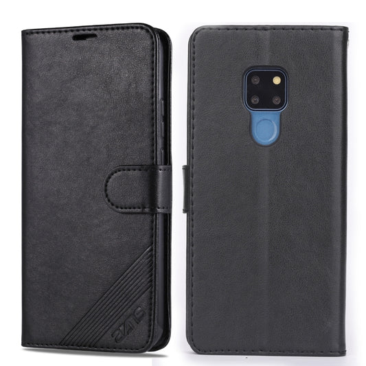 For Huawei Mate 20 / 20X AZNS Sheepskin Texture Horizontal Flip Leather Case with Holder & Card Slots & Wallet(Black) - Huawei Cases by AZNS | Online Shopping UK | buy2fix