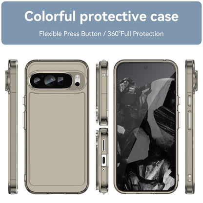 For Google Pixel 9 Pro Candy Series TPU Phone Case(Transparent Grey) - Google Cases by buy2fix | Online Shopping UK | buy2fix