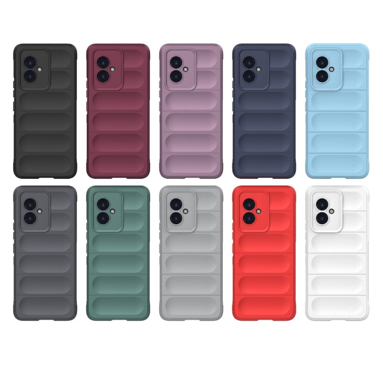 For Honor 100 5G Magic Shield TPU + Flannel Phone Case(Dark Grey) - Honor Cases by buy2fix | Online Shopping UK | buy2fix