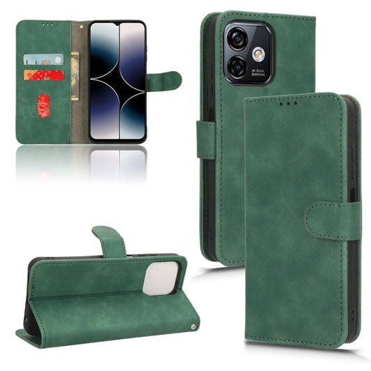 For Ulefone Note 16 Pro Skin Feel Magnetic Flip Leather Phone Case(Green) - Ulefone Cases by buy2fix | Online Shopping UK | buy2fix
