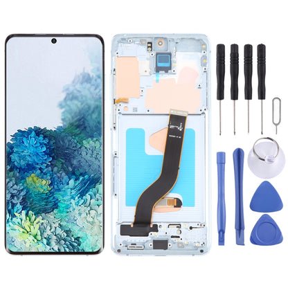 For Samsung Galaxy S20+ 4G/5G SM-G985/986 6.67 inch OLED LCD Screen Digitizer Full Assembly with Frame (Blue) - Galaxy S Series Parts by buy2fix | Online Shopping UK | buy2fix