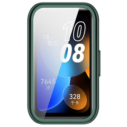 For Huawei Band 8 Full Coverage TPU Electroplating Watch Protective Case(Green) - Watch Cases by buy2fix | Online Shopping UK | buy2fix