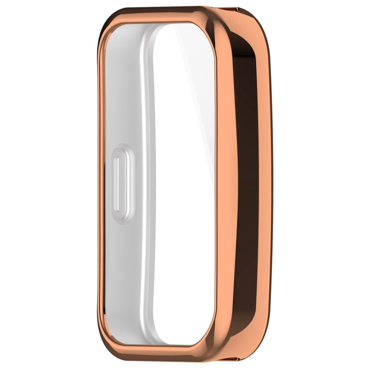 For Huawei Band 8 Full Coverage TPU Electroplating Watch Protective Case(Rose Gold) - Watch Cases by buy2fix | Online Shopping UK | buy2fix