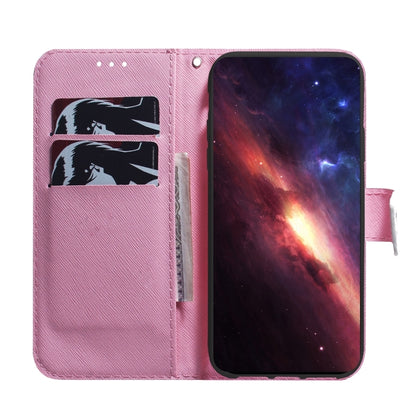 For iPhone 16 Plus Coloured Drawing Flip Leather Phone Case(Magnolia) - iPhone 16 Plus Cases by buy2fix | Online Shopping UK | buy2fix