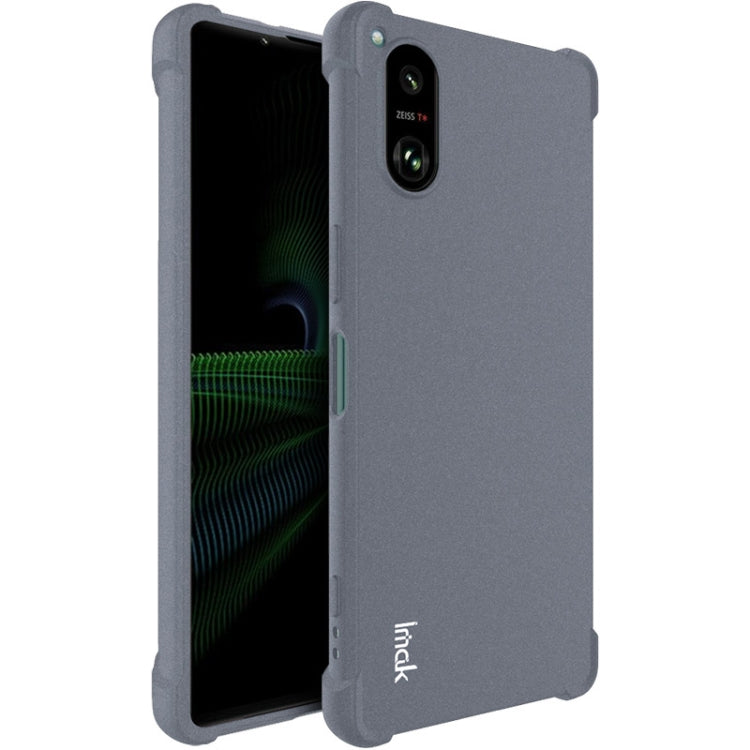 For Sony Xperia 5 V imak Shockproof Airbag TPU Phone Case(Matte Grey) - Sony Cases by imak | Online Shopping UK | buy2fix