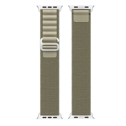 For Apple Watch Ultra 49mm DUX DUCIS GS Series Nylon Loop Watch Band(Olive) - Watch Bands by DUX DUCIS | Online Shopping UK | buy2fix