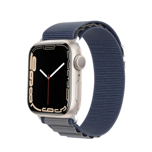 For Apple Watch SE 2022 40mm DUX DUCIS GS Series Nylon Loop Watch Band(Blue) - Watch Bands by DUX DUCIS | Online Shopping UK | buy2fix