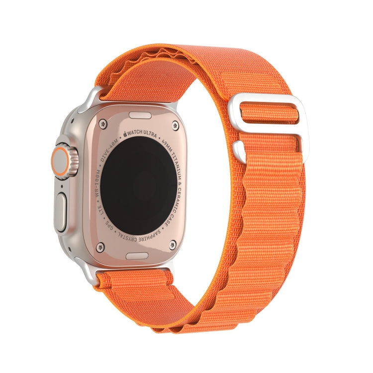 For Apple Watch Series 9 41mm DUX DUCIS GS Series Nylon Loop Watch Band(Orange) - Watch Bands by DUX DUCIS | Online Shopping UK | buy2fix