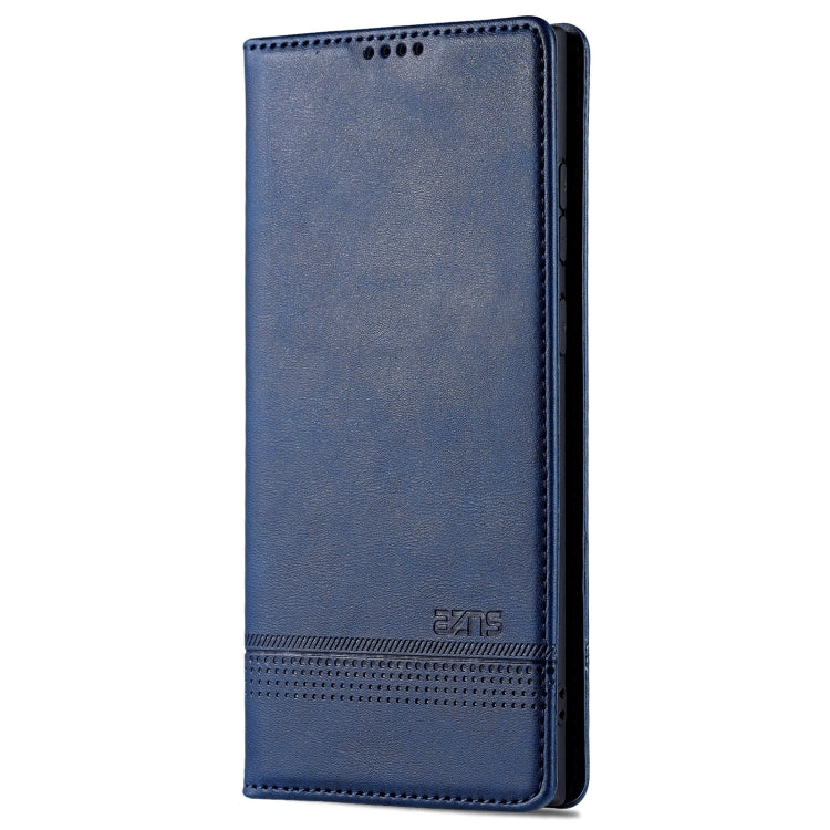 For Samsung Galaxy S24 Ultra 5G AZNS Magnetic Calf Texture Flip Leather Phone Case(Dark Blue) - Galaxy S24 Ultra 5G Cases by AZNS | Online Shopping UK | buy2fix