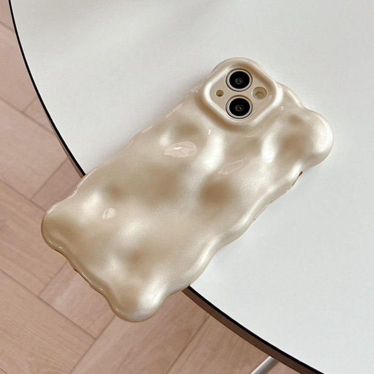 For iPhone 16 Pro Wave Bubbles TPU Phone Case(Champagne Gold) - iPhone 16 Pro Cases by buy2fix | Online Shopping UK | buy2fix