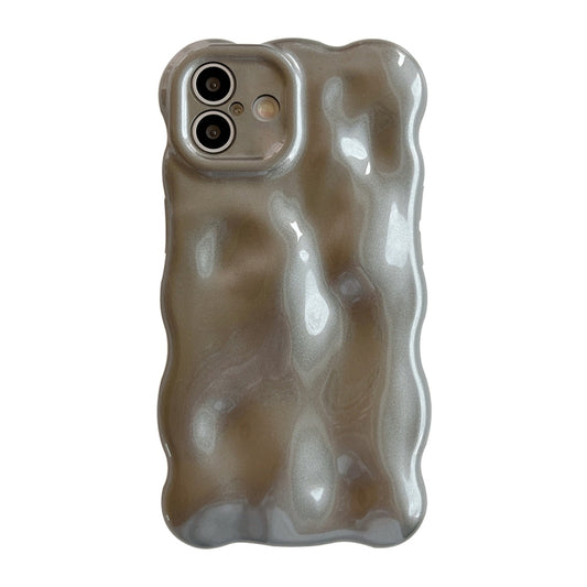 For iPhone 16 Plus Wave Bubbles TPU Phone Case(Grey) - iPhone 16 Plus Cases by buy2fix | Online Shopping UK | buy2fix