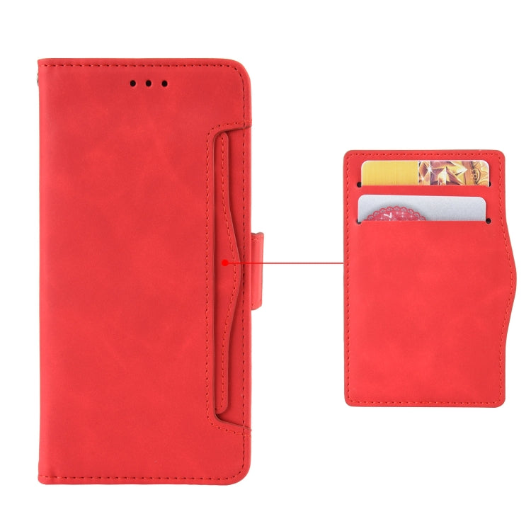 For Blackview A96 Skin Feel Calf Texture Card Slots Leather Phone Case(Red) - More Brand by buy2fix | Online Shopping UK | buy2fix