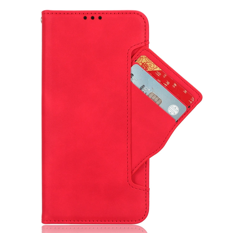 For Blackview A96 Skin Feel Calf Texture Card Slots Leather Phone Case(Red) - More Brand by buy2fix | Online Shopping UK | buy2fix