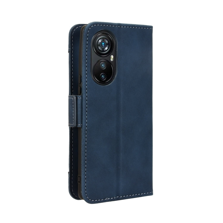 For Blackview A200 Pro Skin Feel Calf Texture Card Slots Leather Phone Case(Blue) - More Brand by buy2fix | Online Shopping UK | buy2fix