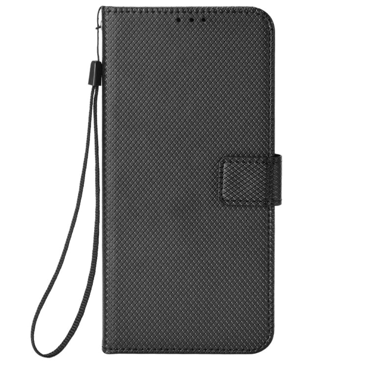 For Blackview Oscal C70 Diamond Texture Leather Phone Case(Black) - More Brand by buy2fix | Online Shopping UK | buy2fix