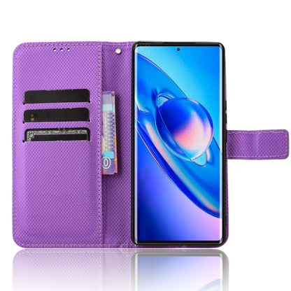 For Blackview A200 Pro Diamond Texture Leather Phone Case(Purple) - More Brand by buy2fix | Online Shopping UK | buy2fix