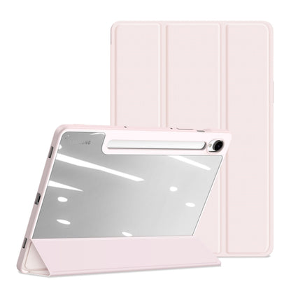 For Samsung Galaxy Tab S9 FE DUX DUCIS TOBY Series Antiskid Leather Tablet Case with Sleep / Wake-up Function(Pink) - Galaxy Tab S9 FE by DUX DUCIS | Online Shopping UK | buy2fix