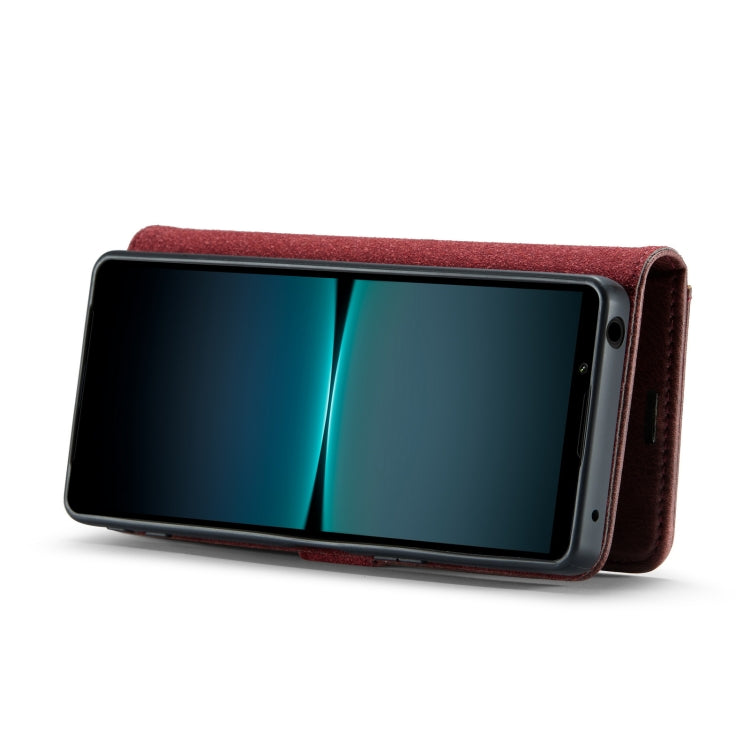 For Sony Xperia 1 VI DG.MING Crazy Horse Texture Detachable Magnetic Leather Phone Case(Red) - Sony Cases by DG.MING | Online Shopping UK | buy2fix