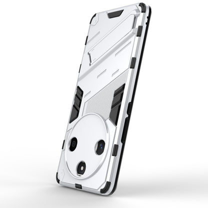 For Honor X50 5G Global / X9B Punk Armor 2 in 1 PC + TPU Phone Case with Holder(White) - Honor Cases by buy2fix | Online Shopping UK | buy2fix