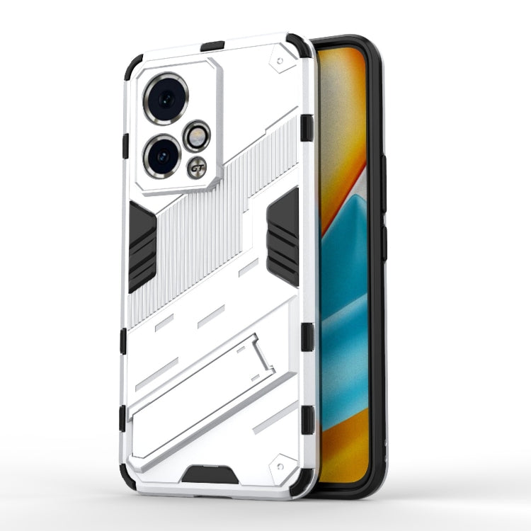 For Honor 90 GT 5G Punk Armor 2 in 1 PC + TPU Phone Case with Holder(White) - Honor Cases by buy2fix | Online Shopping UK | buy2fix