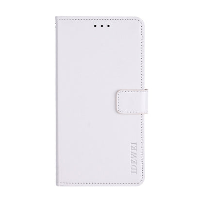 For Huawei nova Y71 idewei Crazy Horse Texture Leather Phone Case with Holder(White) - Huawei Cases by idewei | Online Shopping UK | buy2fix