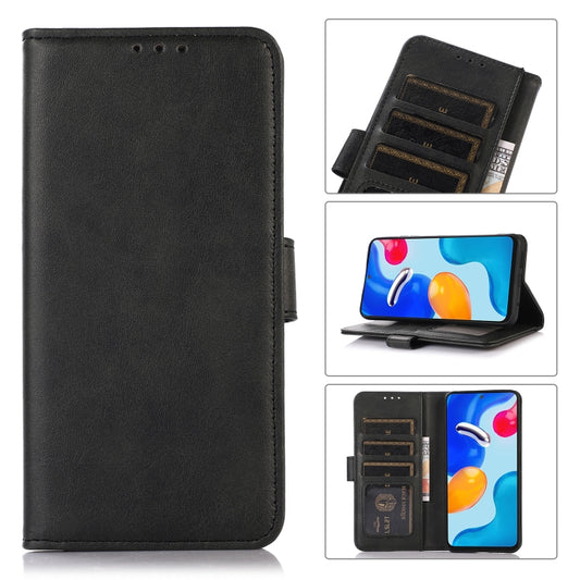 For OPPO Reno11 5G Global Cow Texture Flip Leather Phone Case(Black) - Reno11 Cases by buy2fix | Online Shopping UK | buy2fix