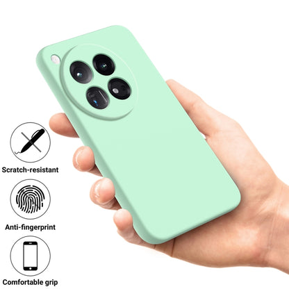 For OnePlus 12 Pure Color Liquid Silicone Shockproof Phone Case(Green) - OnePlus Cases by buy2fix | Online Shopping UK | buy2fix