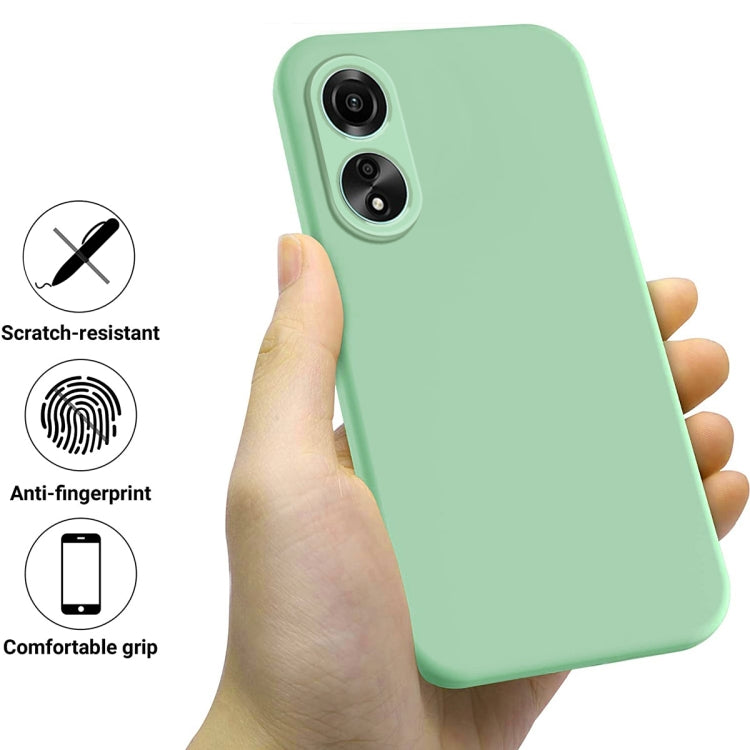 For Honor X5 Plus Pure Color Liquid Silicone Shockproof Phone Case(Green) - Honor Cases by buy2fix | Online Shopping UK | buy2fix