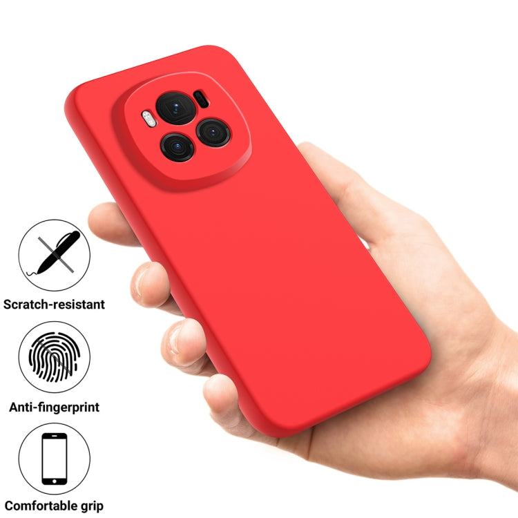 For Honor Magic6 Pure Color Liquid Silicone Shockproof Phone Case(Red) - Honor Cases by buy2fix | Online Shopping UK | buy2fix