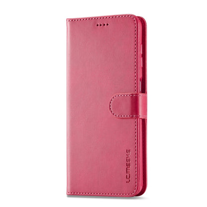 For Samsung Galaxy A35 5G LC.IMEEKE Calf Texture Leather Phone Case(Red) - Galaxy Phone Cases by LC.IMEEKE | Online Shopping UK | buy2fix