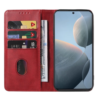 For Xiaomi Redmi K70E Magnetic Closure Leather Phone Case(Red) - K70E Cases by buy2fix | Online Shopping UK | buy2fix