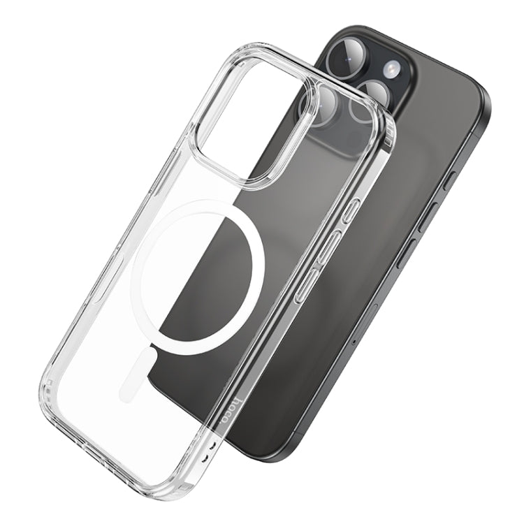 For iPhone 16 Pro Max hoco MagSafe Magnetic Series Airbag Shockproof Phone Case(Transparent) - iPhone 16 Pro Max Cases by hoco | Online Shopping UK | buy2fix