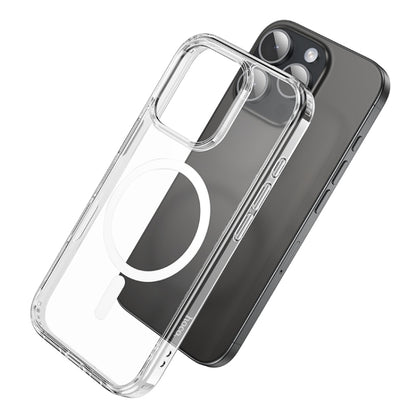 For iPhone 16 Pro hoco MagSafe Magnetic Series Airbag Shockproof Phone Case(Transparent) - iPhone 16 Pro Cases by hoco | Online Shopping UK | buy2fix